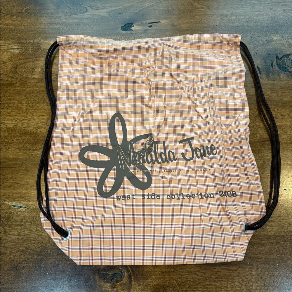 Matilda Jane Plaid Drawstring Bag West Side 2008